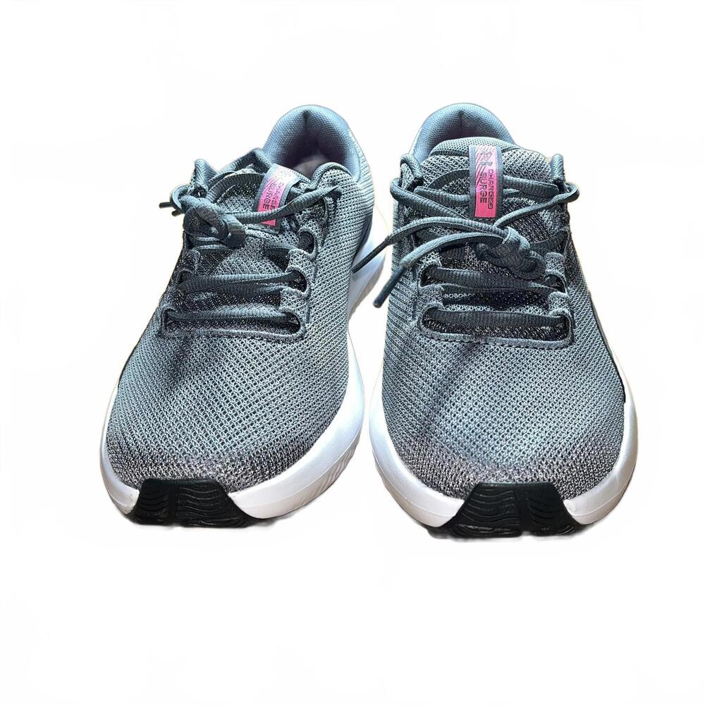 Under Armour Women's Charged Surge 4 Sneaker Shoes Gray White Pink Size 11 New - Picture 7 of 8